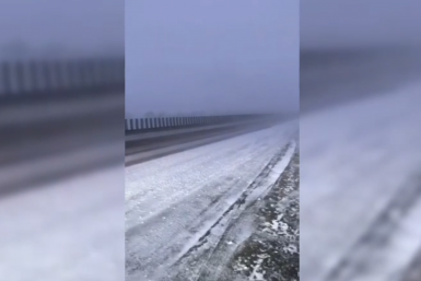 Трасса &quotКавказ&quot в снегу Госавтоинспекция Ставрополья