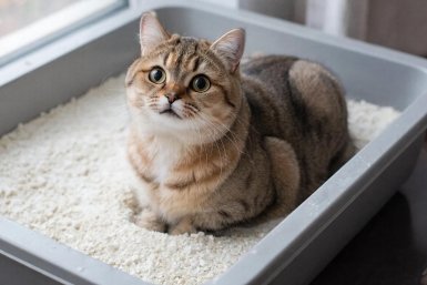 5 эффективных способов приучить кошку к лотку в квартире ИИ Kandinsky (18+)