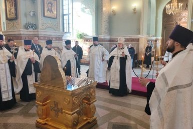 Панихиду по погибшим при освобождении города солдатам отслужили в Ставрополе Пресс-служба Ставропольской и Невинномысской епархии