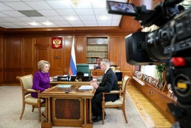 Валентина Матвиенко и глава Ставрополья Владимиров обсудили развитие села пресс-служба правительства Ставрополья