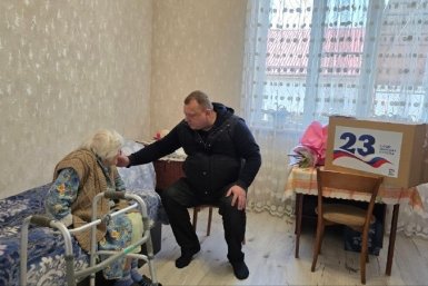 102-летняя участница ВОВ из Предгорного округа  принимает поздравления с 23 Февраля Администрация Предгорья