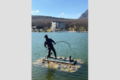 В Железноводске памятнику рыбаку вернули украденную вандалами удочку пресс-служба администрации Железноводска