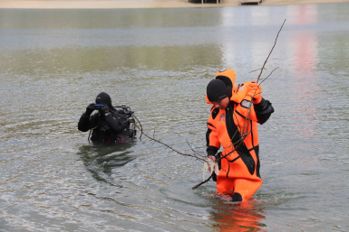 В Ставрополе для очистки дна Комсомольского пруда привлекли водолазов ПАСС СК
