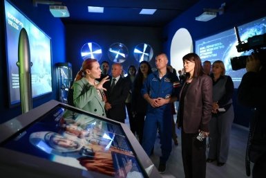 Церемония открытия Музея космонавтики со скафандром Гагарина состоялась в Ставрополе