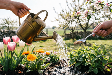 Просто примотала ложку к лейке: Получила классное приспособление для дачи - лайфхак