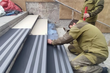 В Ставрополе приступили ко второму этапу ремонта музыкальной лестницы