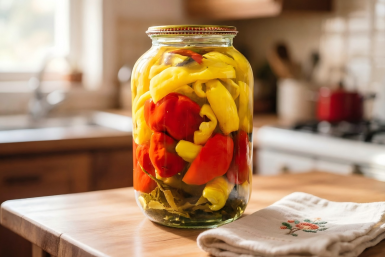 Мариную перец с чесноком и петрушкой — зимой улетает с тарелки быстрее мяса: ароматный, с лёгкой кислинкой