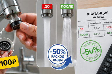 Квитанция за воду больше не вызывает шок: накрутила на кран 1 деталь за 100 рублей — расход упал в 2 раза