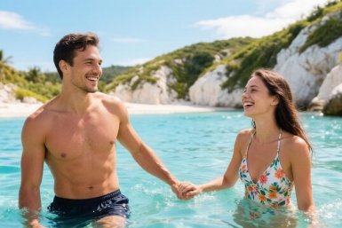 Не Сочи и не Анапа: 5 скрытых уголков, где в октябре купаются в море - там +30°С, нет очередей и низкие цены сгенерировано с помощью ИИ
