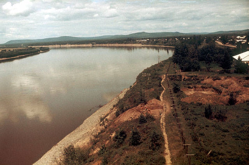 Албазино, вид во время археологических раскопок 1990-х гг