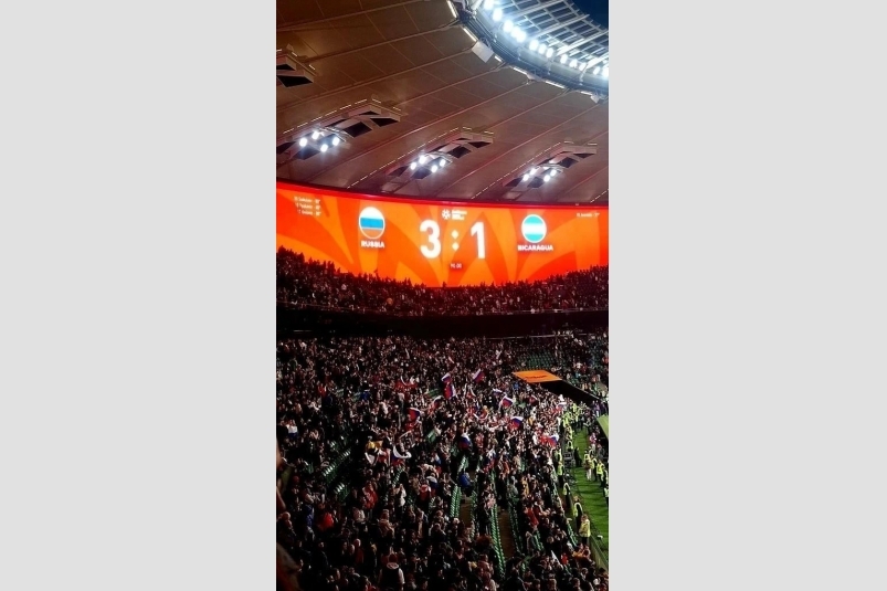 Юные футболисты со Ставрополья оказались на матче сборной России и Никарагуа соцсети Романа Коврыги