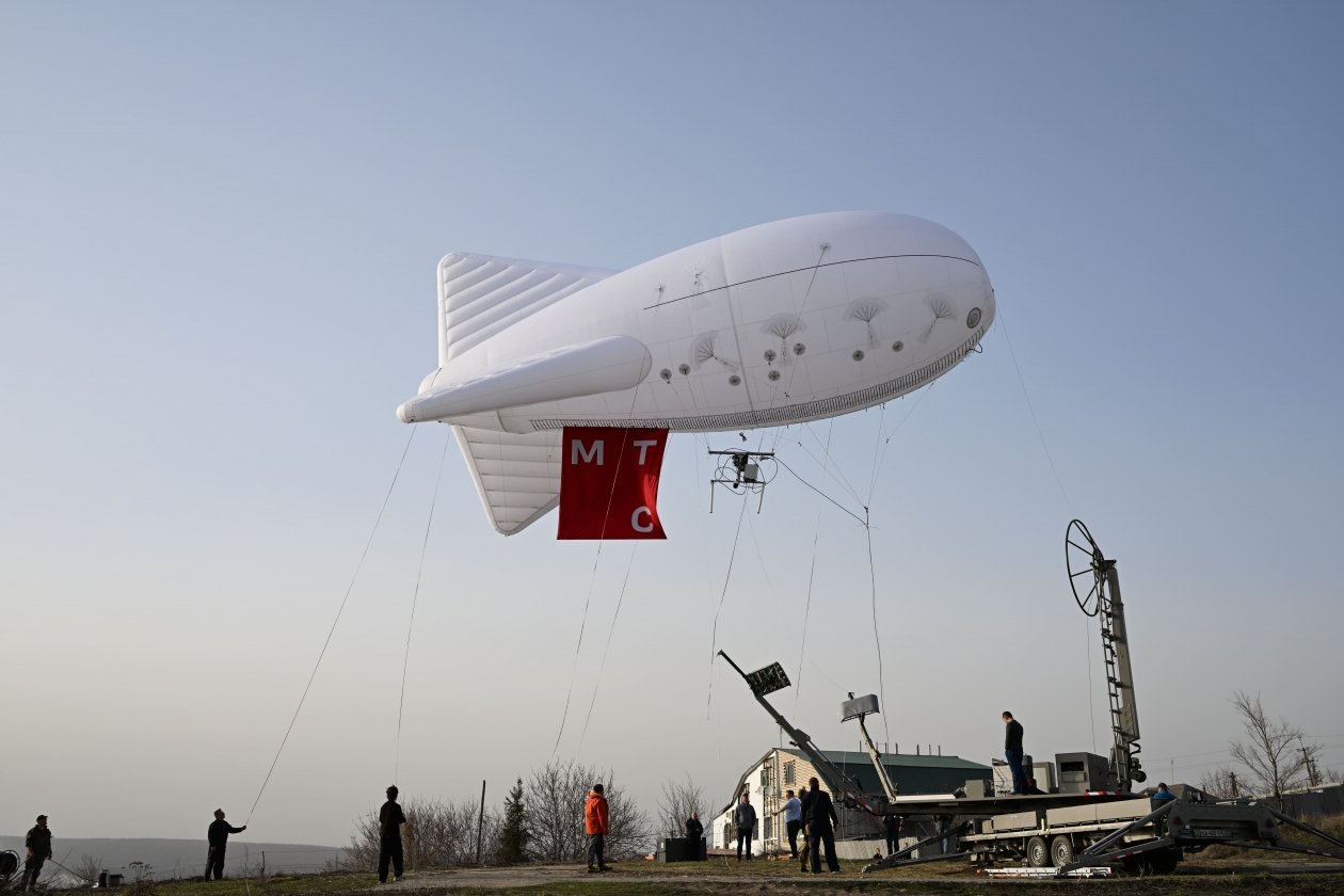 МТС осуществила испытательный запуск аэростата с установленной на нем базовой станцией LTE пресс-служба МТС