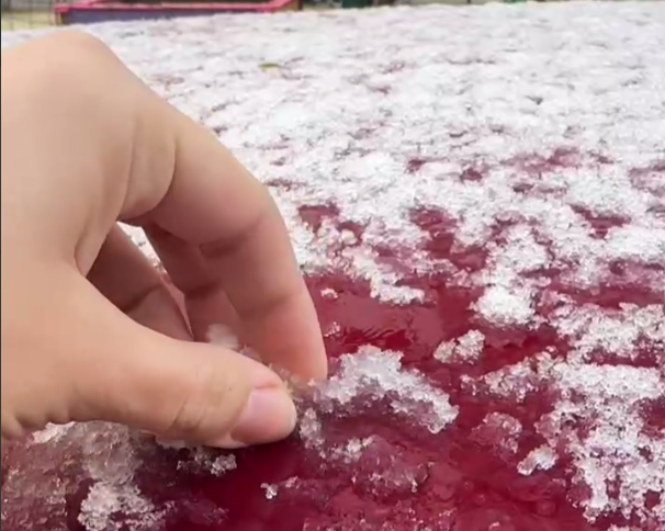 Снег прошёл вечером 7 апреля в Ставрополе Телеграм-канал &quotСтаврополь Тут&quot (18+)