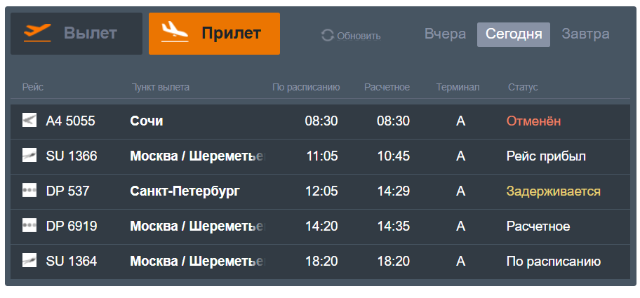 Ставрополь: прилёт