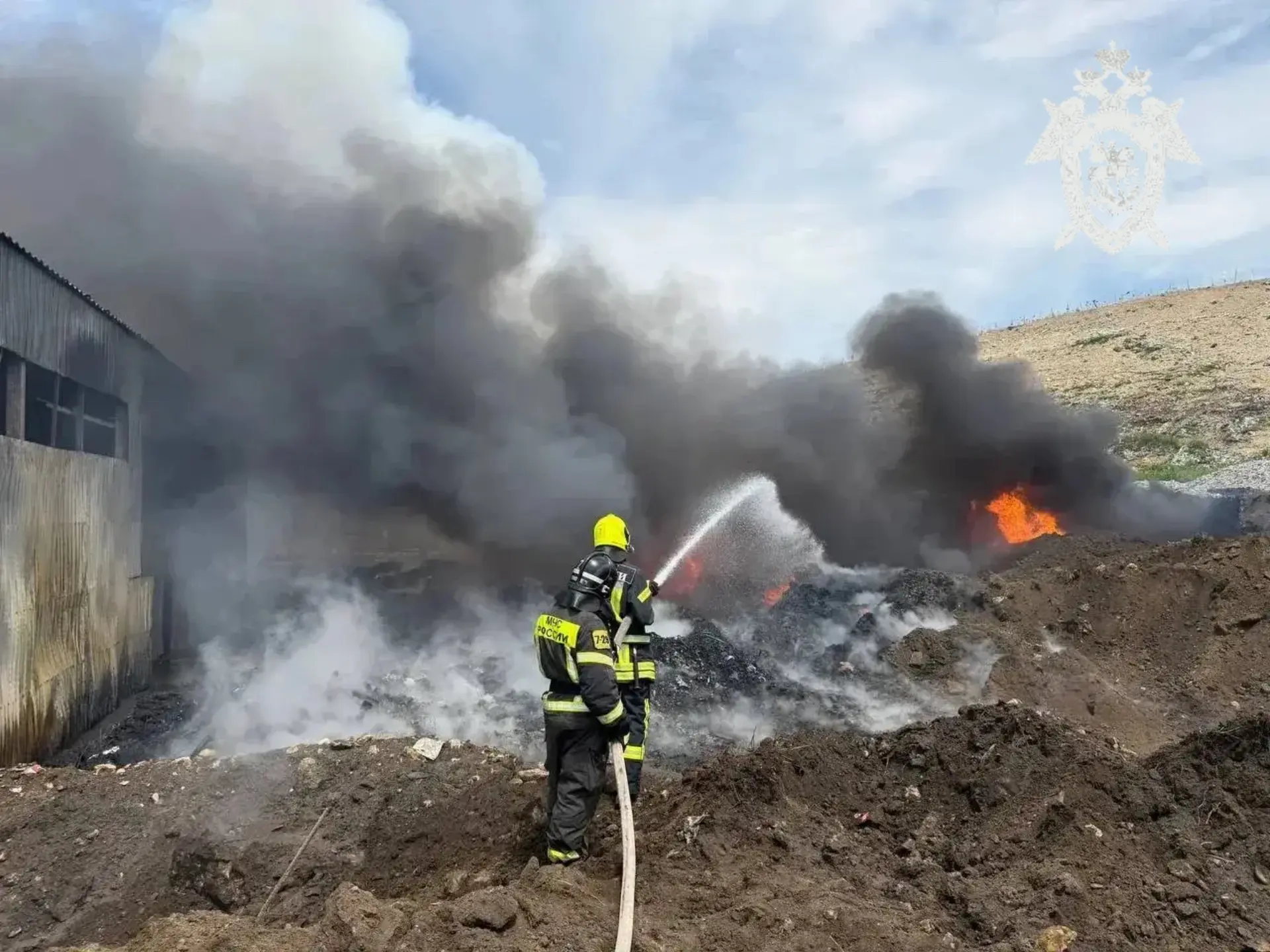 Трое сотрудников пострадали при пожаре на полигоне ТБО &quotЭкосити&quot на Ставрополье СУ СК по Ставрополью